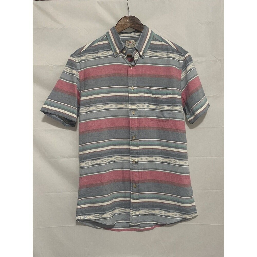Faherty Short Sleeve Western Wave Collared Button Down Men’s Small